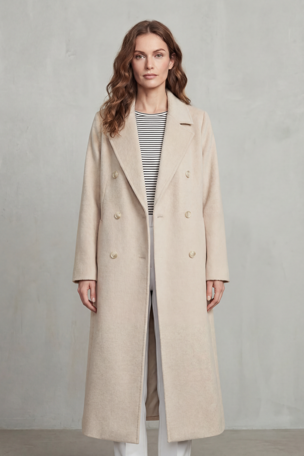 Kacob | Double-Breasted Wool-Blend Coat