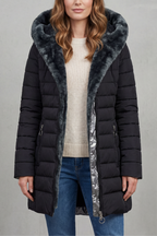 Kacob | Faux Fur Lined Hooded Parka Coat