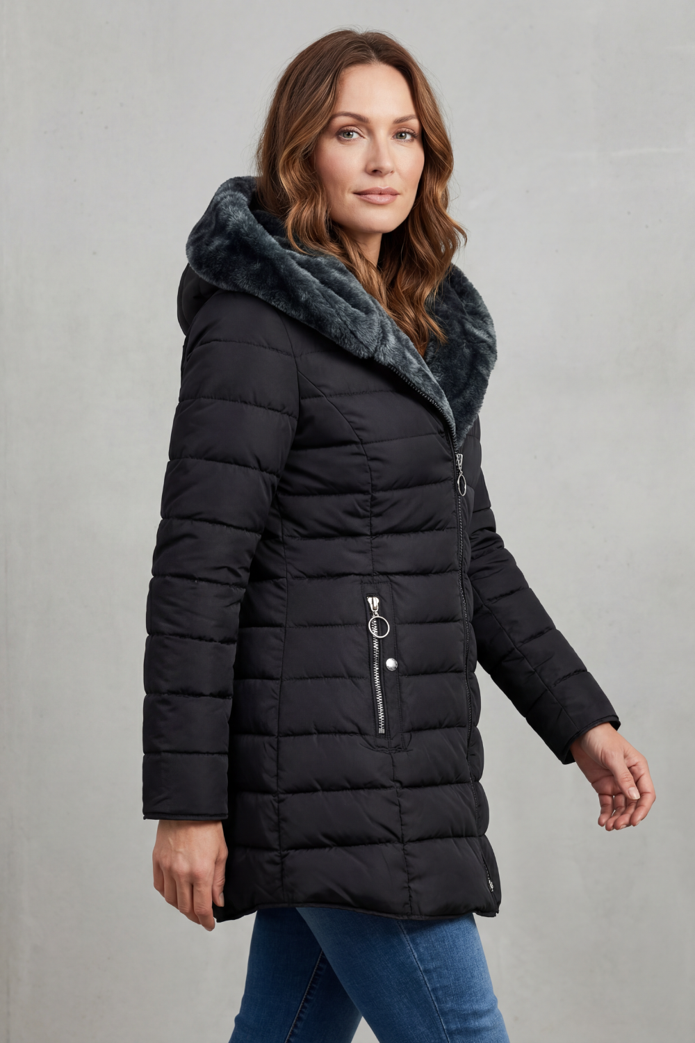 Kacob | Faux Fur Lined Hooded Parka Coat