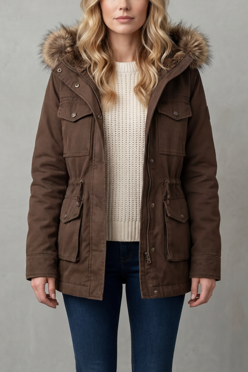 Kacob | Faux Fur Trim Hooded Parka
