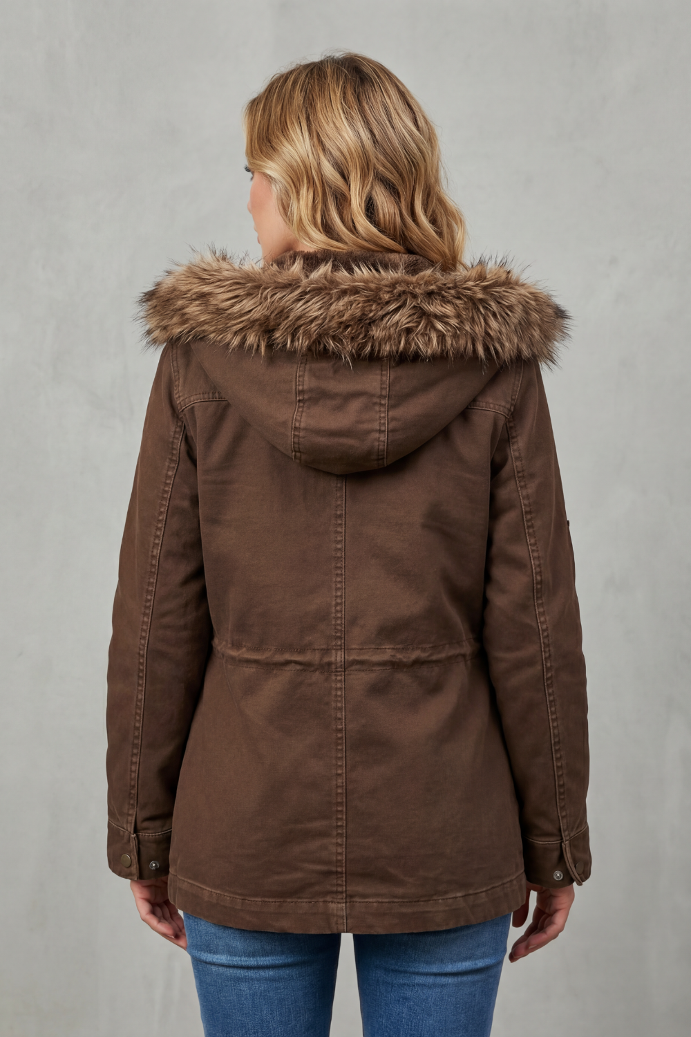 Kacob | Faux Fur Trim Hooded Parka