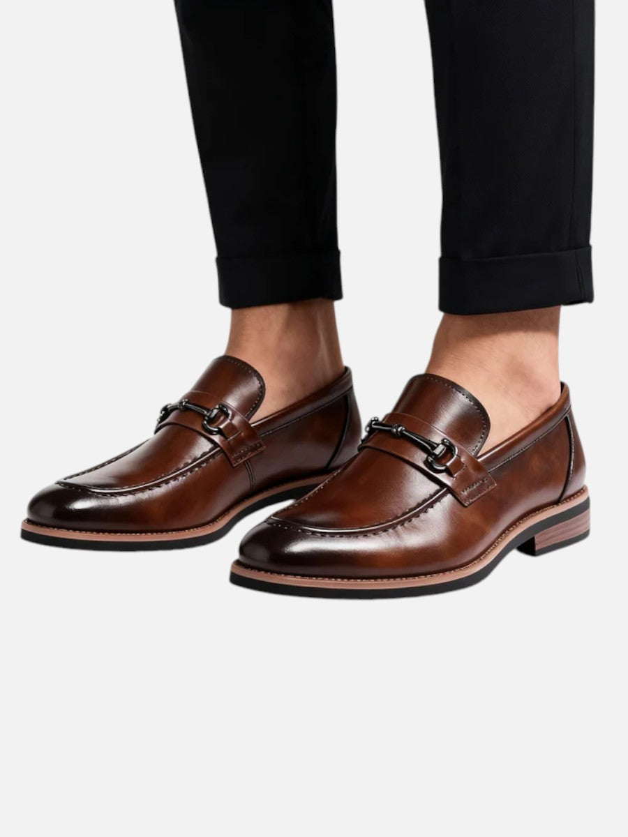 Kacob | Horsebit Leather Loafers