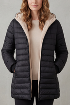 Kacob | Fleece Lined Hooded Puffer Jacket