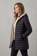 Kacob | Fleece Lined Hooded Puffer Jacket
