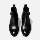 Kacob | Men's Leather Jodhpur Boots Slip On Black