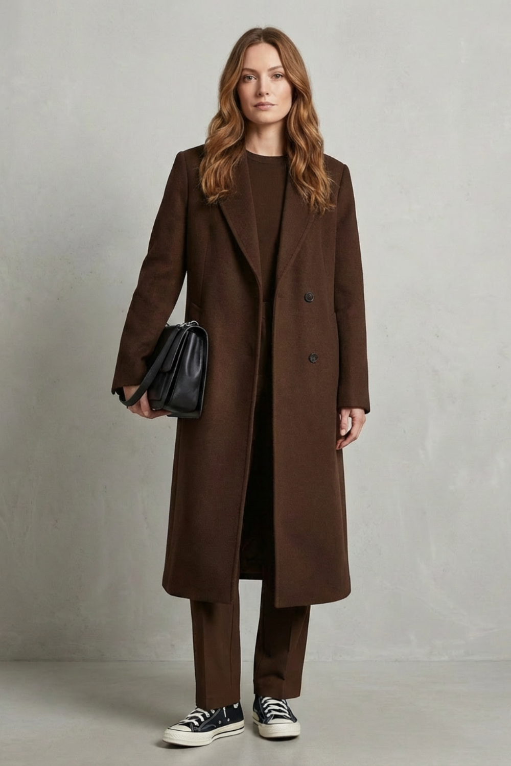 Kacob | Herringbone Wool Overcoat