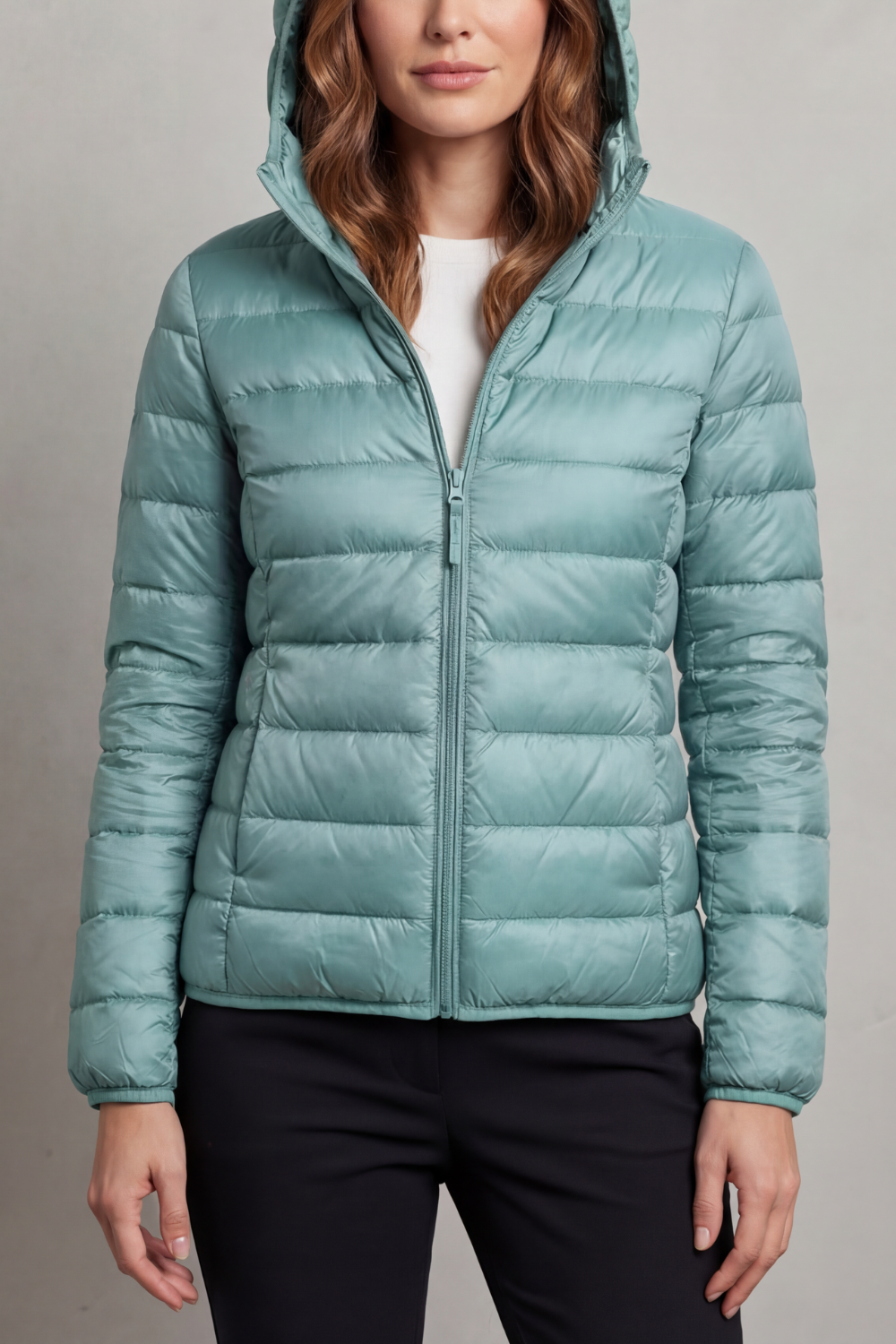 Kacob | Hooded Zip Puffer Jacket