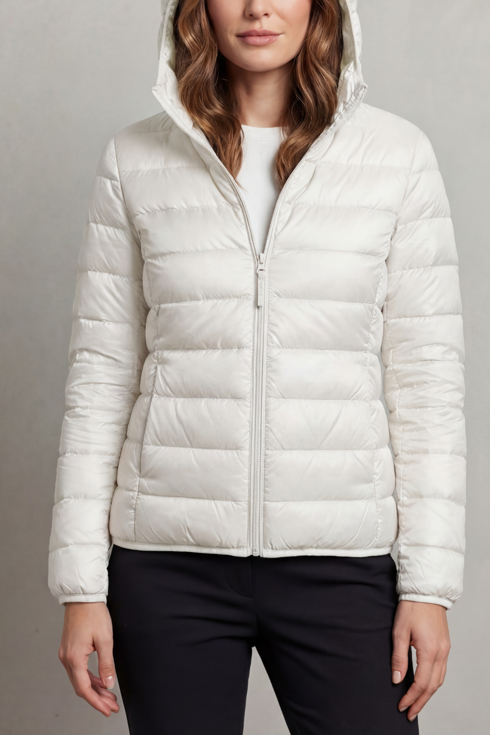 Kacob | Hooded Zip Puffer Jacket