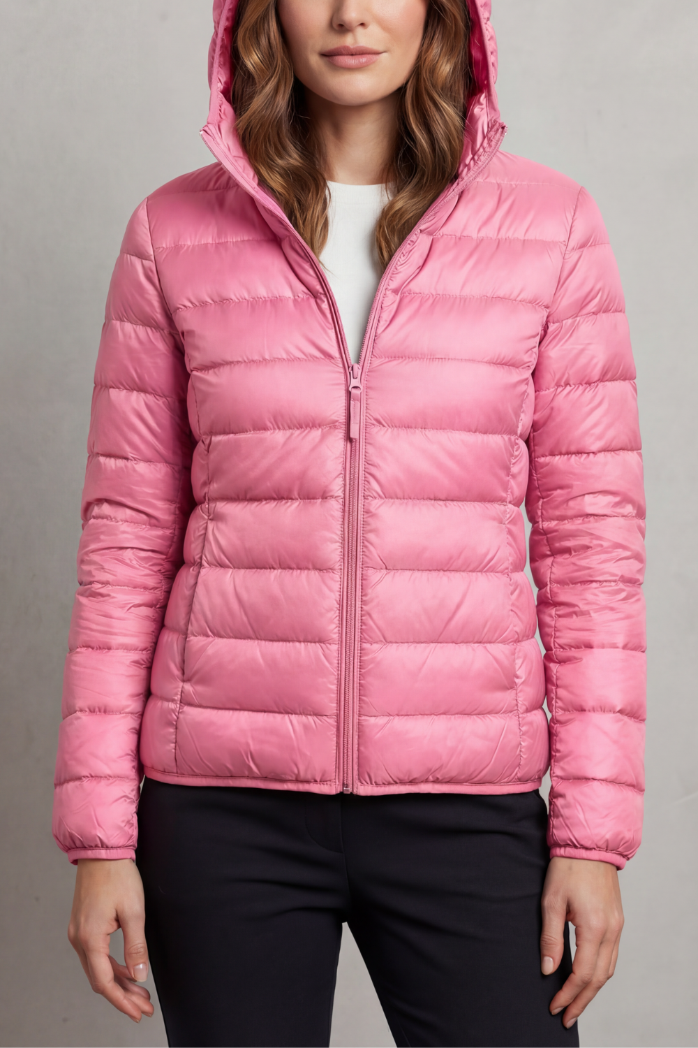 Kacob | Hooded Zip Puffer Jacket
