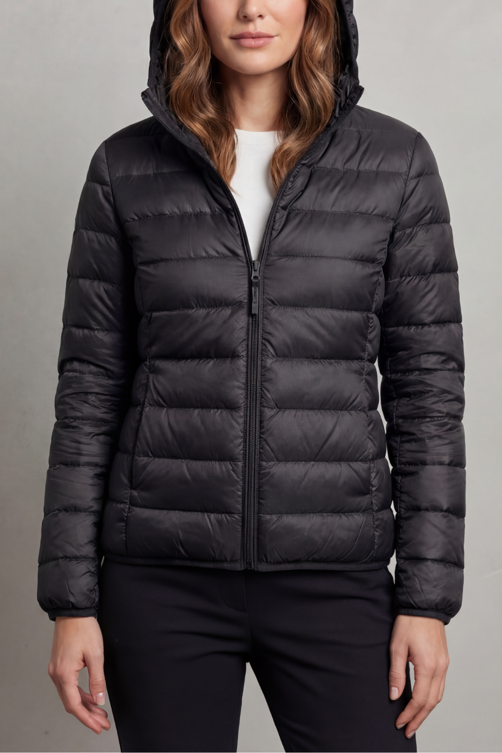 Kacob | Hooded Zip Puffer Jacket