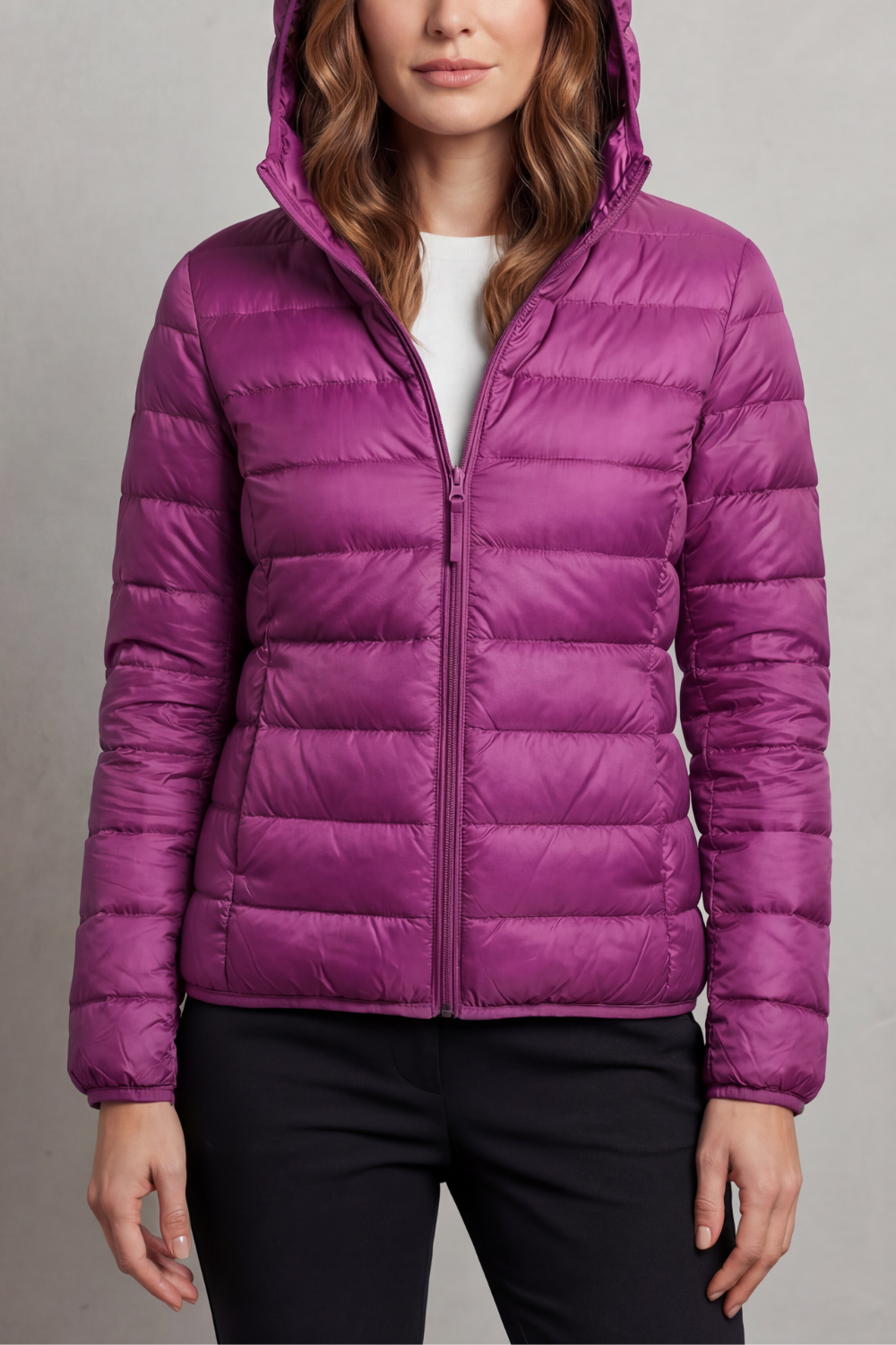 Kacob | Hooded Zip Puffer Jacket