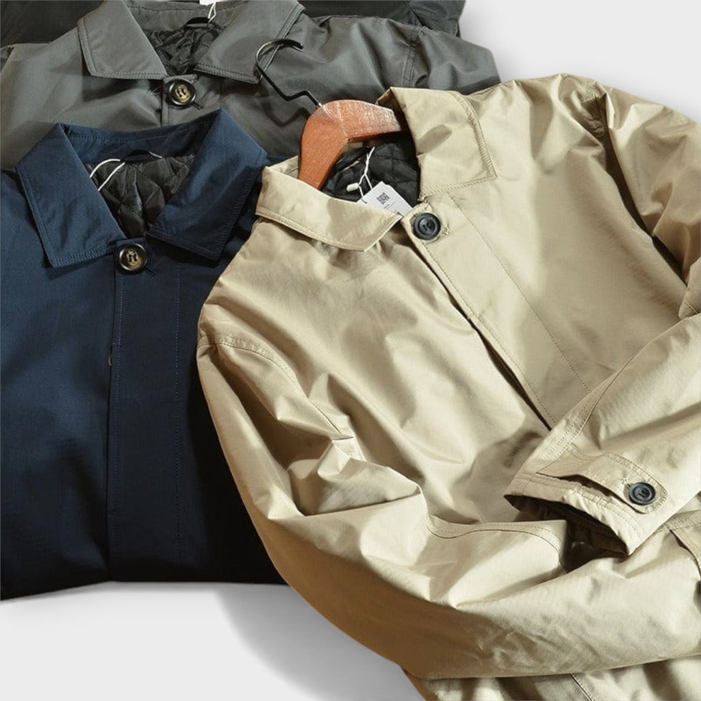 Kacob | Men's Long Trench Coat Single Breasted
