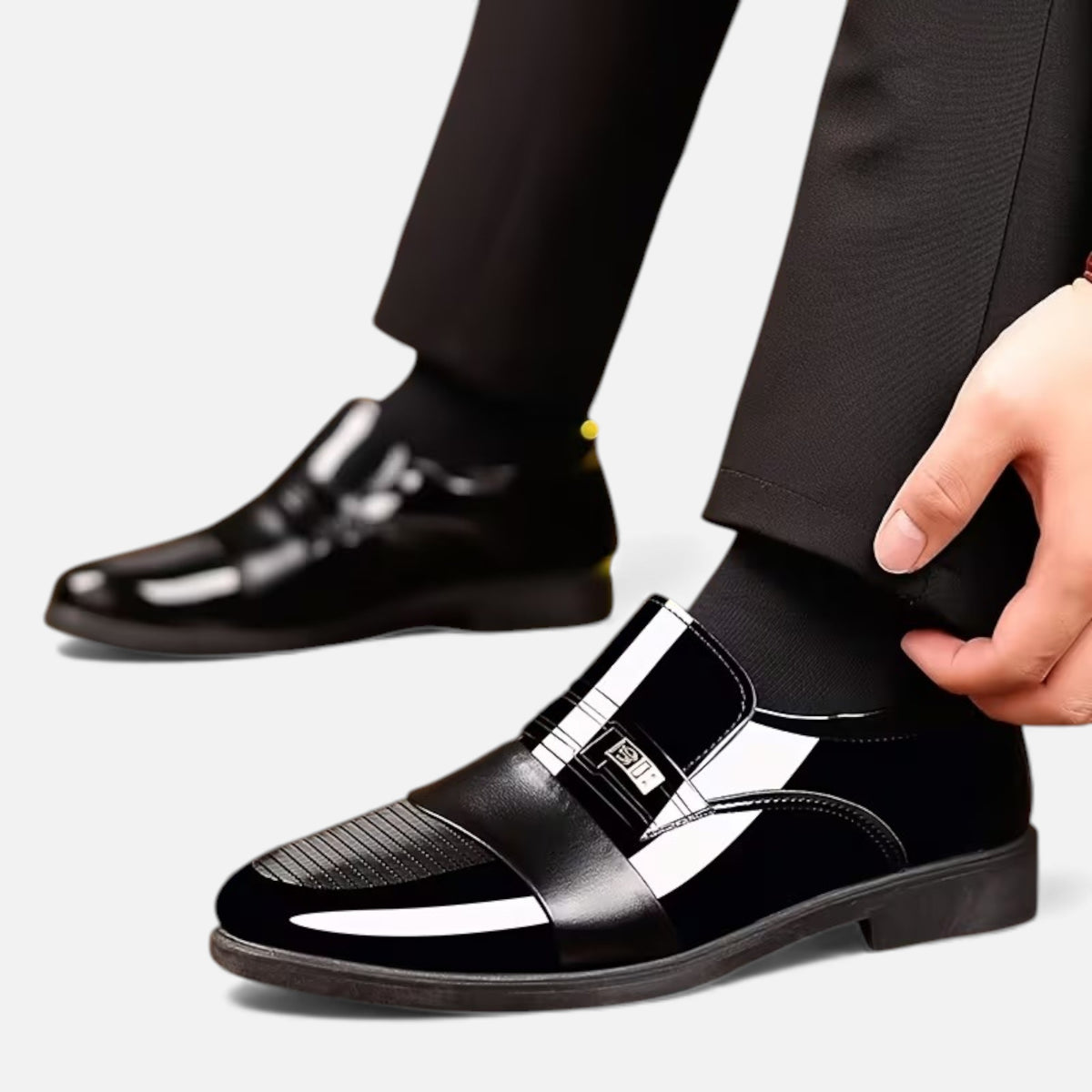 Kacob | Men's Slip On Loafers Black