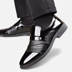 Kacob | Men's Loafers Pointed Toe Gloss Leather
