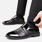 Kacob | Men's Loafers Pointed Toe Gloss Leather