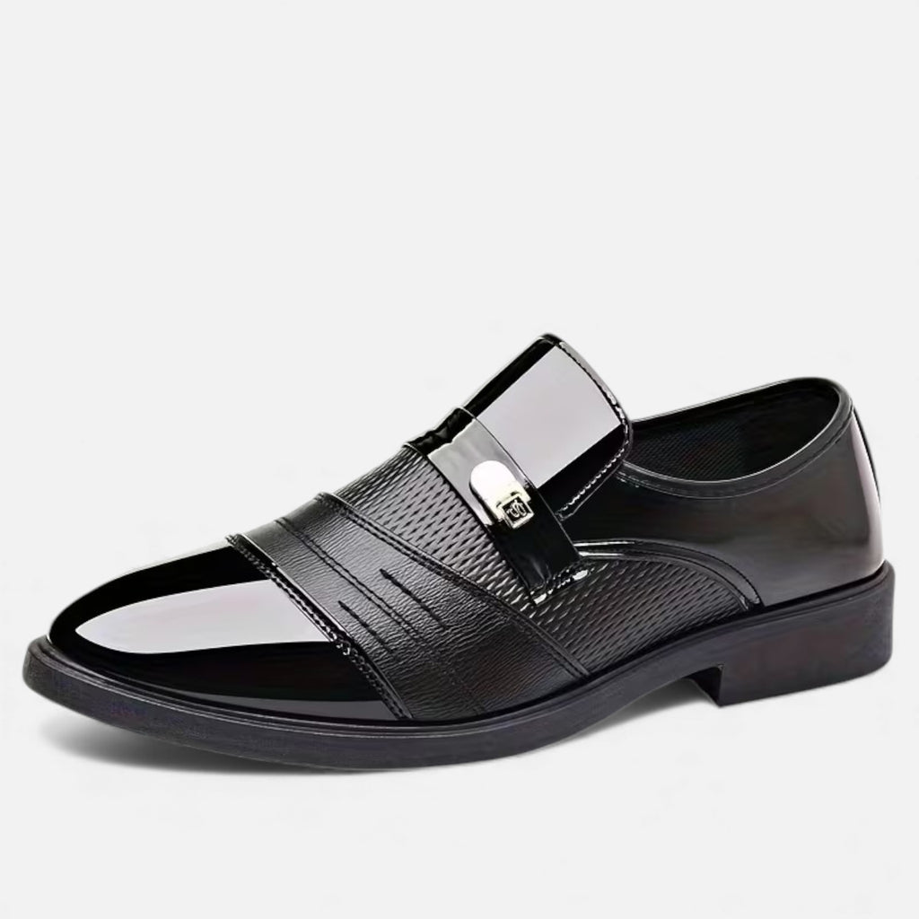 Kacob | Men's Loafers Pointed Toe Gloss Leather