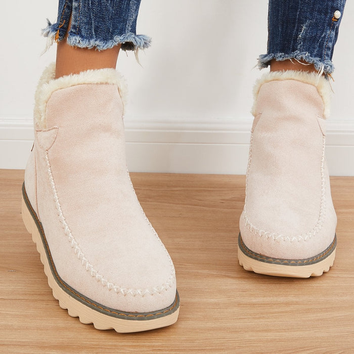 kacob womens lined winter snow boots