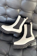 kacob womens two tone chelsea ankle boots