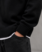 Kacob | Men's Broken Heart Detail Relaxed Knit Jumper