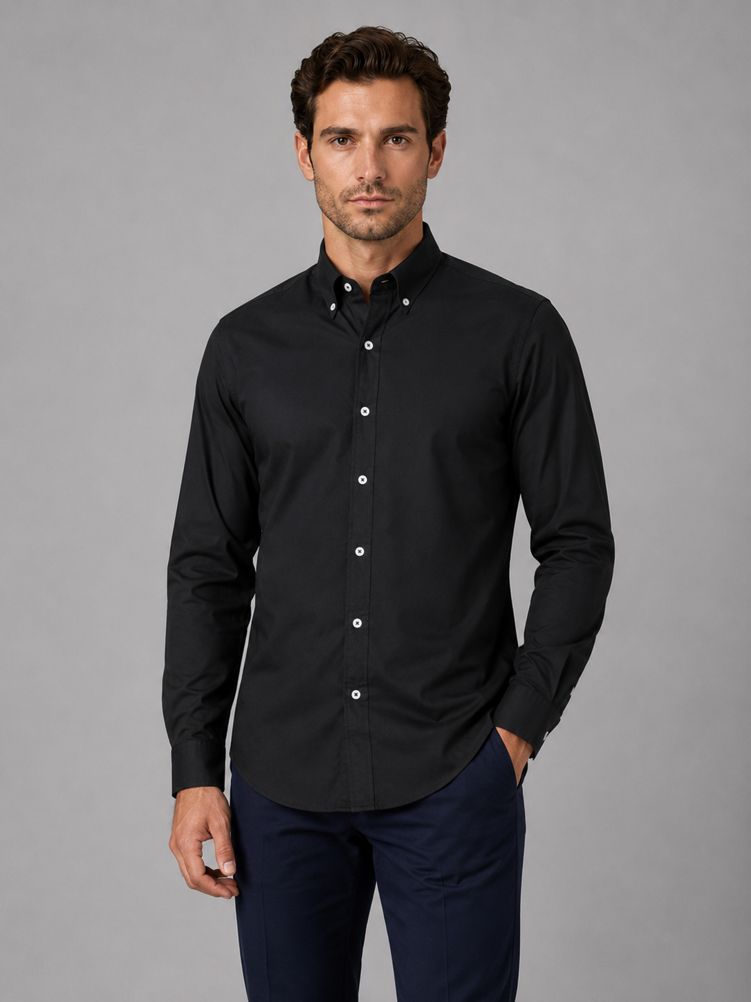 Kacob | Men's Button-Down Collar Long Sleeve Shirt