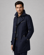 Kacob | Men's Button Front Trench Coat