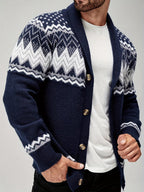 Kacob | Men's Button-Up Tailored Winter Cardigan