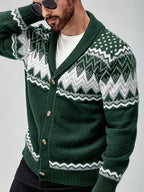 Kacob | Men's Button-Up Tailored Winter Cardigan