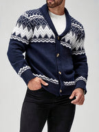 Kacob | Men's Button-Up Tailored Winter Cardigan