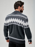Kacob | Men's Button-Up Tailored Winter Cardigan