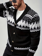 Kacob | Men's Button-Up Tailored Winter Cardigan