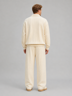 Kacob | Men's Cable Knit Two-Piece Co-Ord Set
