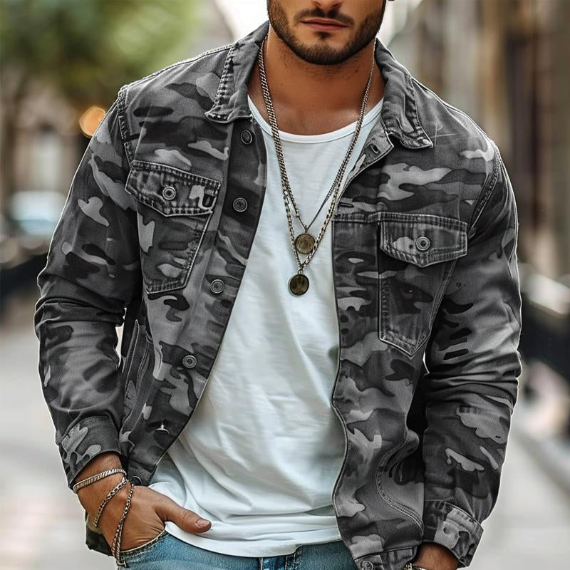 Kacob | Men's Camouflage Retro Overshirt