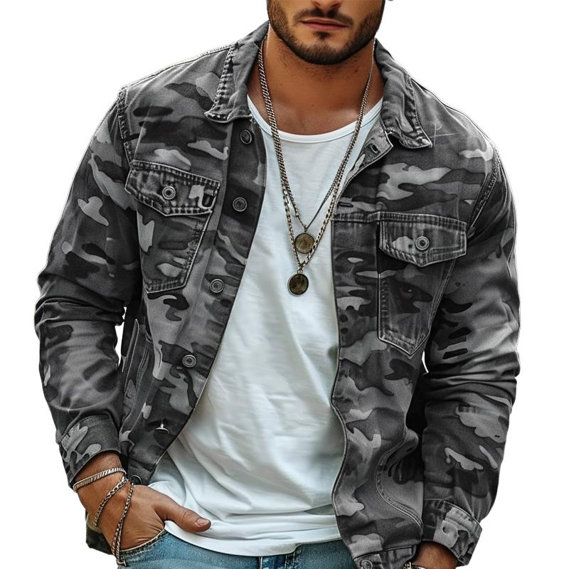 Kacob | Men's Camouflage Retro Overshirt