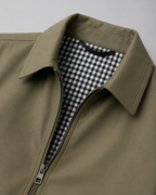 Kacob | Men's Check Lined Harrington Jacket
