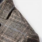 Kacob | Men's Checked Slim Fit Blazer
