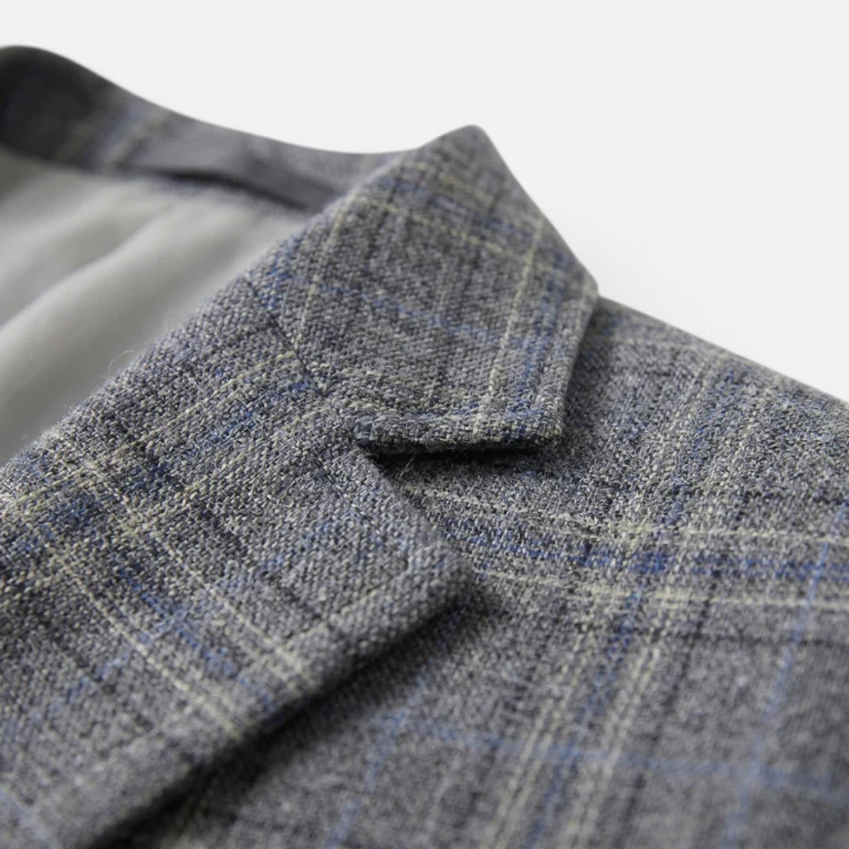 Kacob | Men's Checked Slim Fit Blazer
