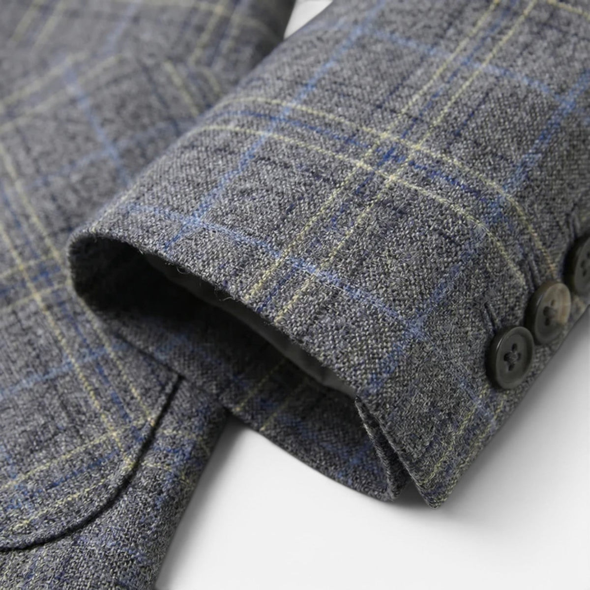 Kacob | Men's Checked Slim Fit Blazer