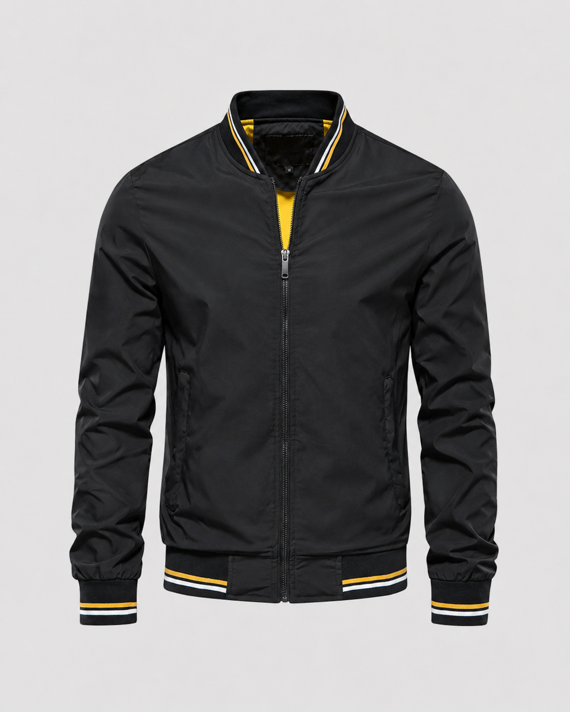 Kacob | Men's Classic Ribbed Trim Bomber Jacket