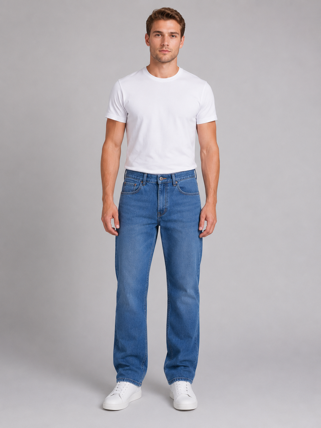 Kacob | Men's Classic Straight Leg Jeans