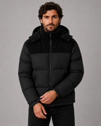 Kacob | Men's Colour Block Hooded Puffer Jacket