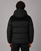 Kacob | Men's Colour Block Hooded Puffer Jacket