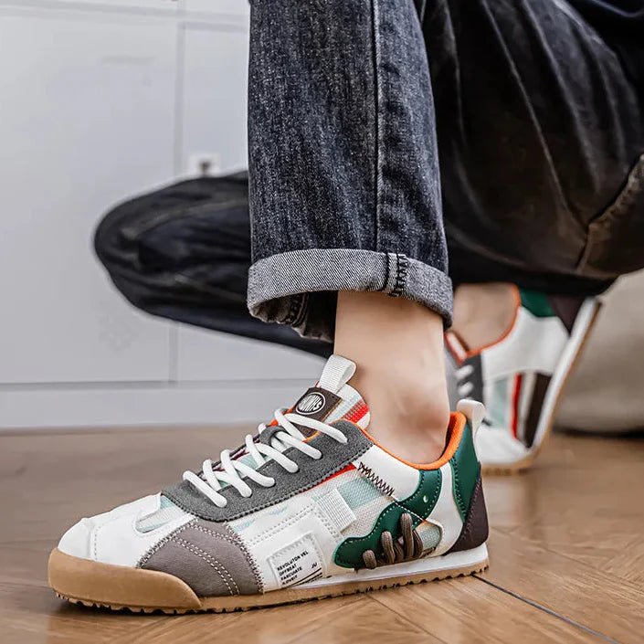 Men's Colour Block Retro Trail Trainers