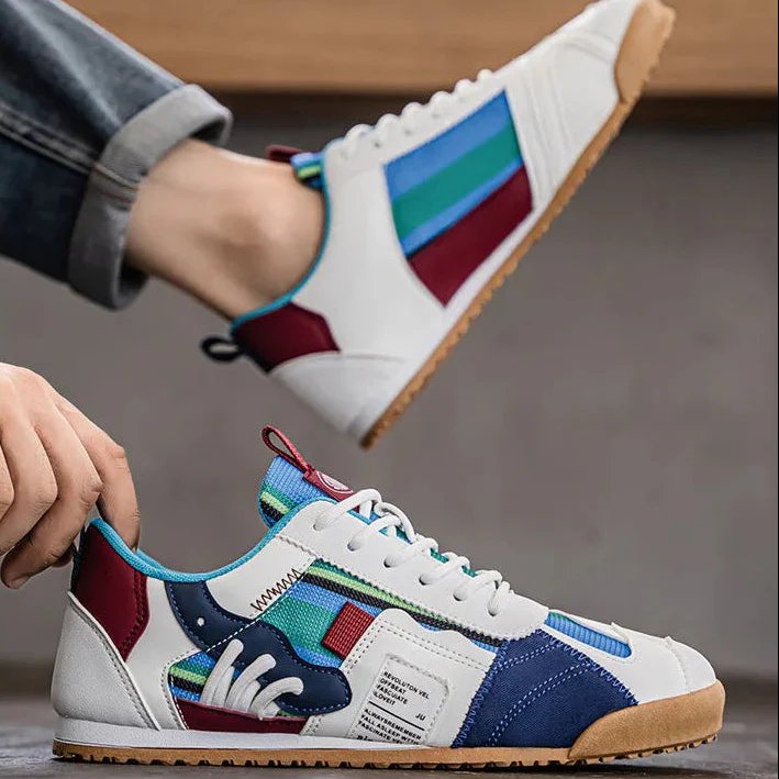 Men's Colour Block Retro Trail Trainers