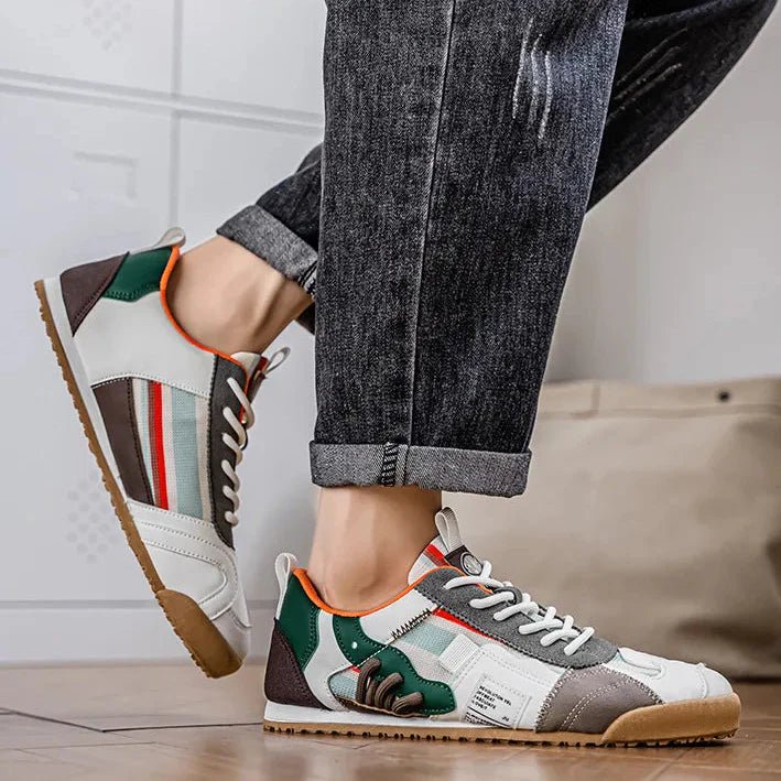 Men's Colour Block Retro Trail Trainers
