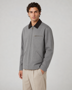 Kacob | Men's Contrast Collar Barn Jacket