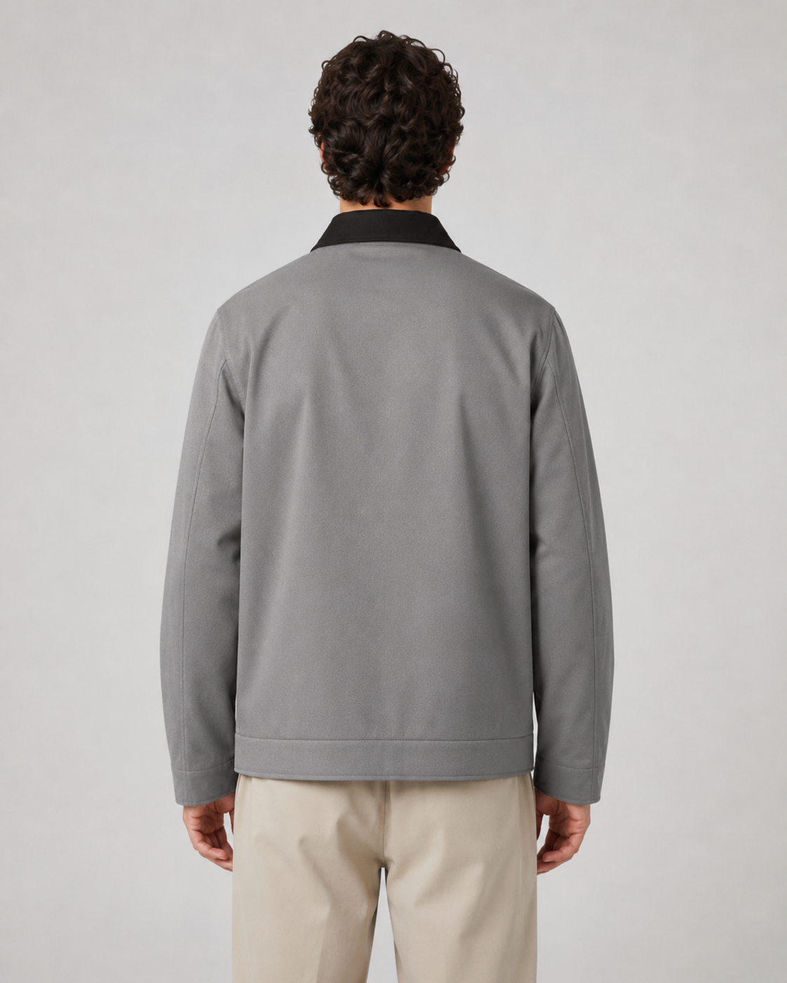 Kacob | Men's Contrast Collar Barn Jacket