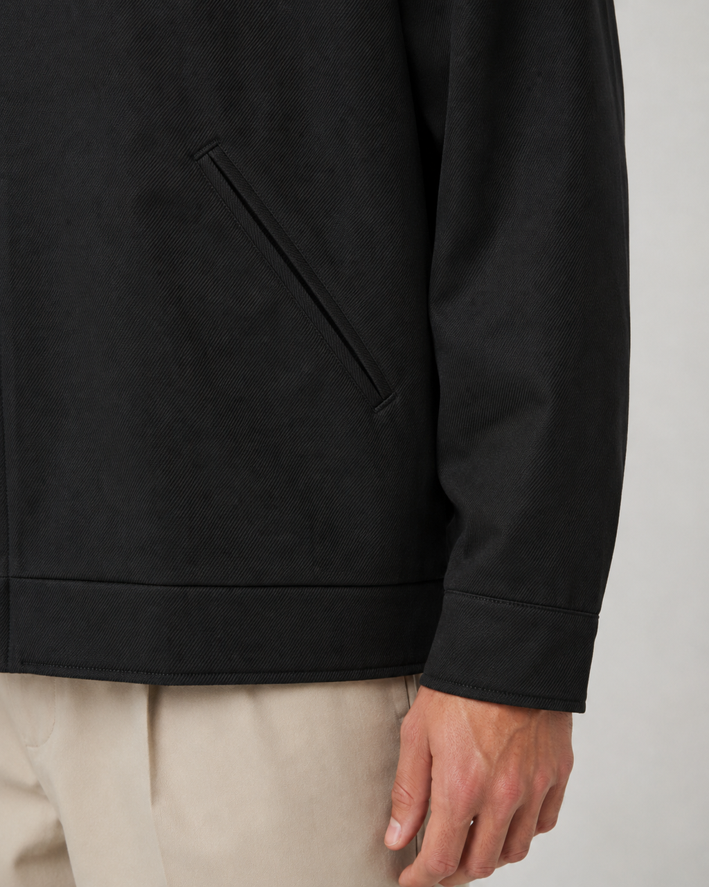 Kacob | Men's Contrast Collar Barn Jacket