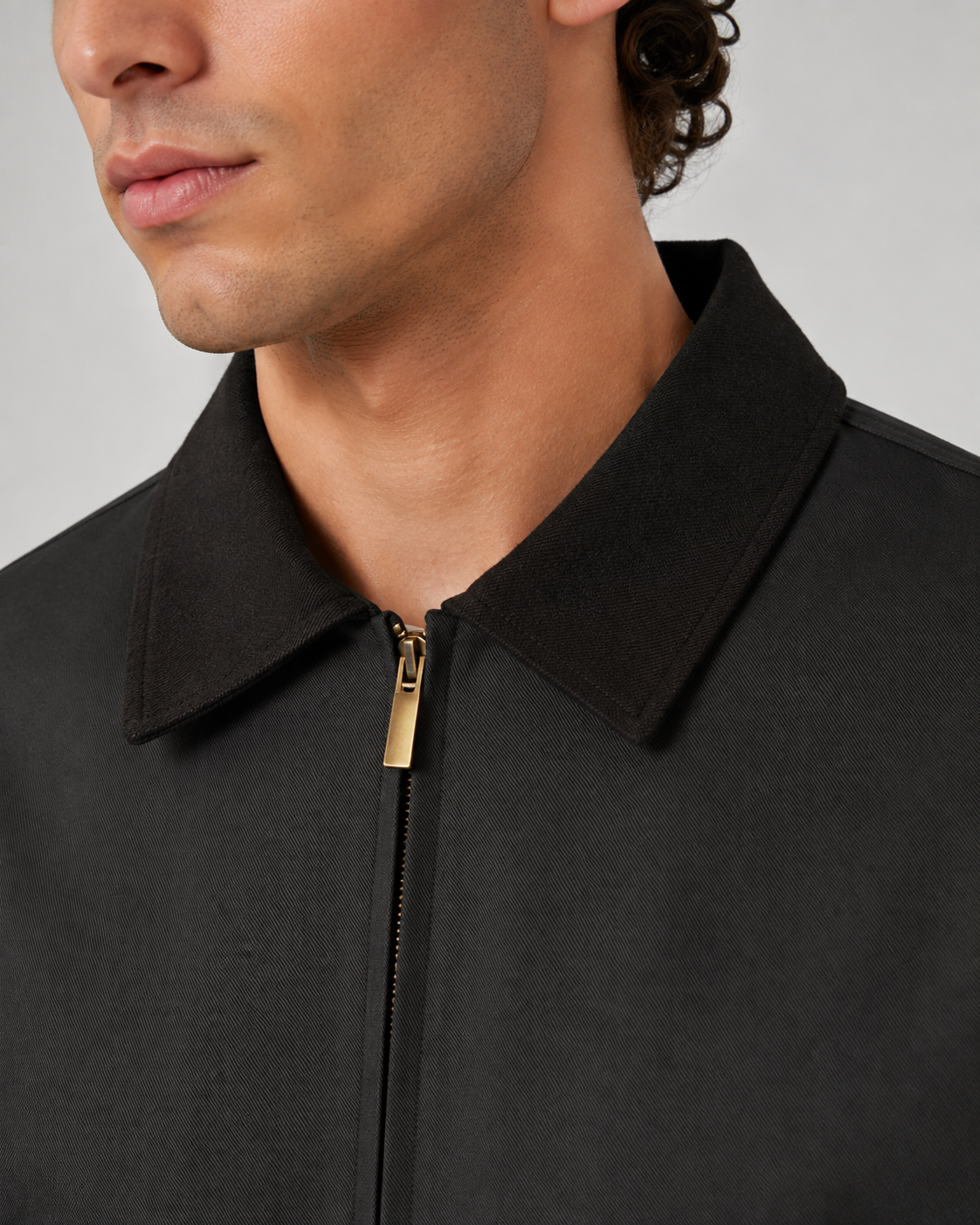 Kacob | Men's Contrast Collar Barn Jacket