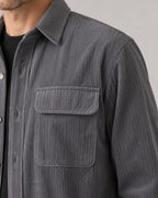 Kacob | Men's Corduroy Button-Up Overshirt
