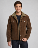 Kacob | Men's Corduroy Sherpa Collar Trucker Jacket